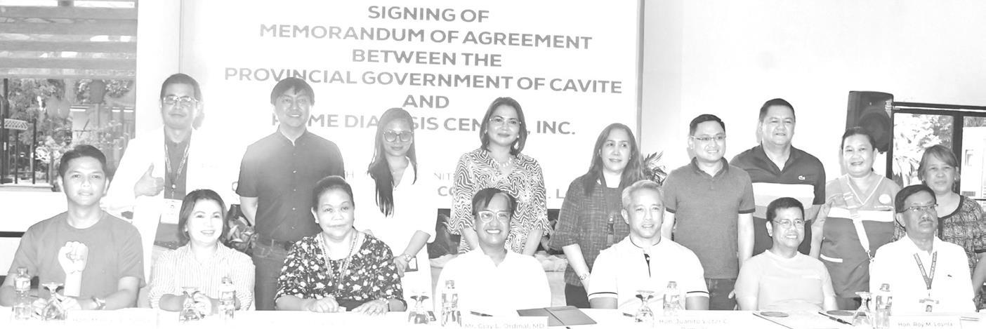 Signing ng Memorandum of Agreement sa Pagitan ng Probinsya ng Cavite at ng Prime Dialysis Center